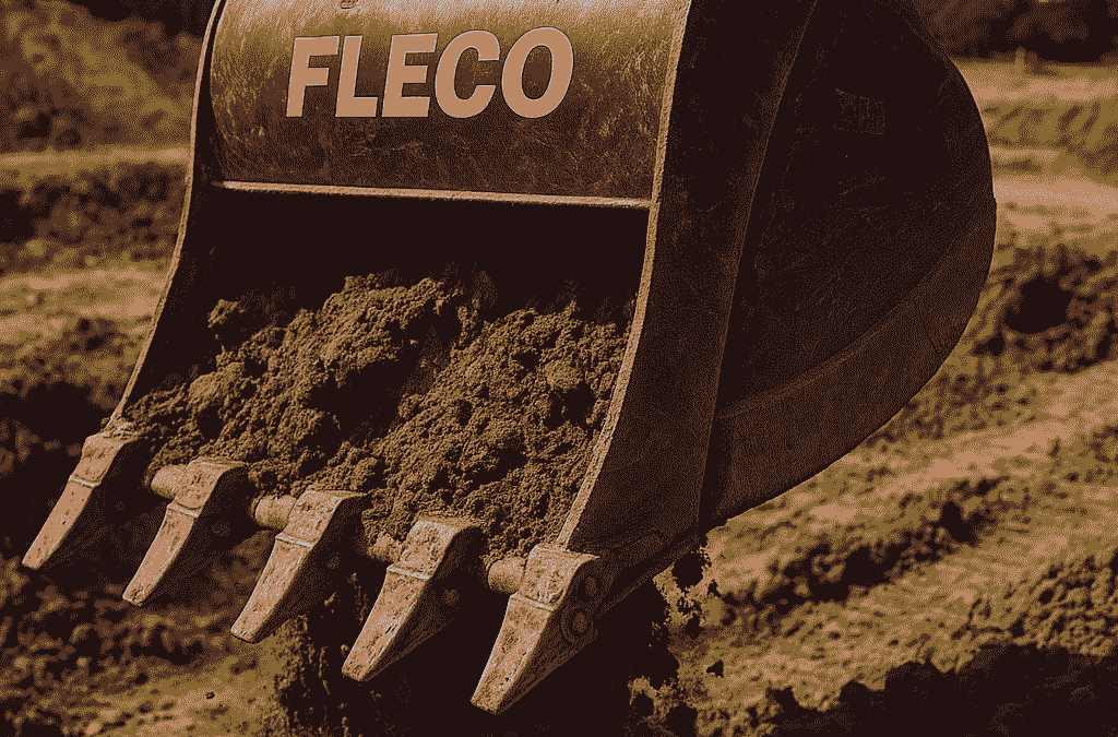 Utilisation d’un godet fléco en terrassement